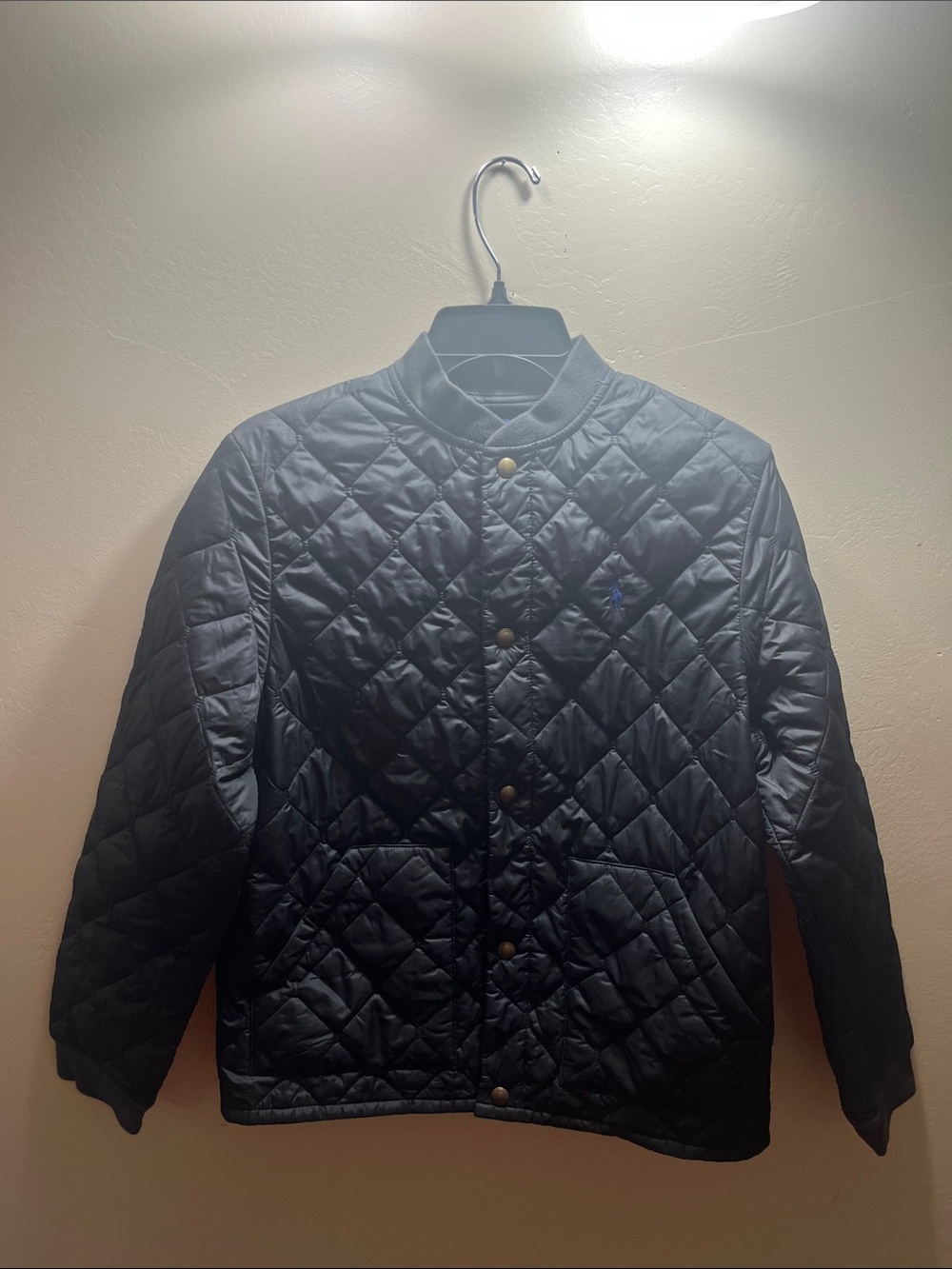 Polo by Ralph Lauren Black Quilted Bomber Jacket